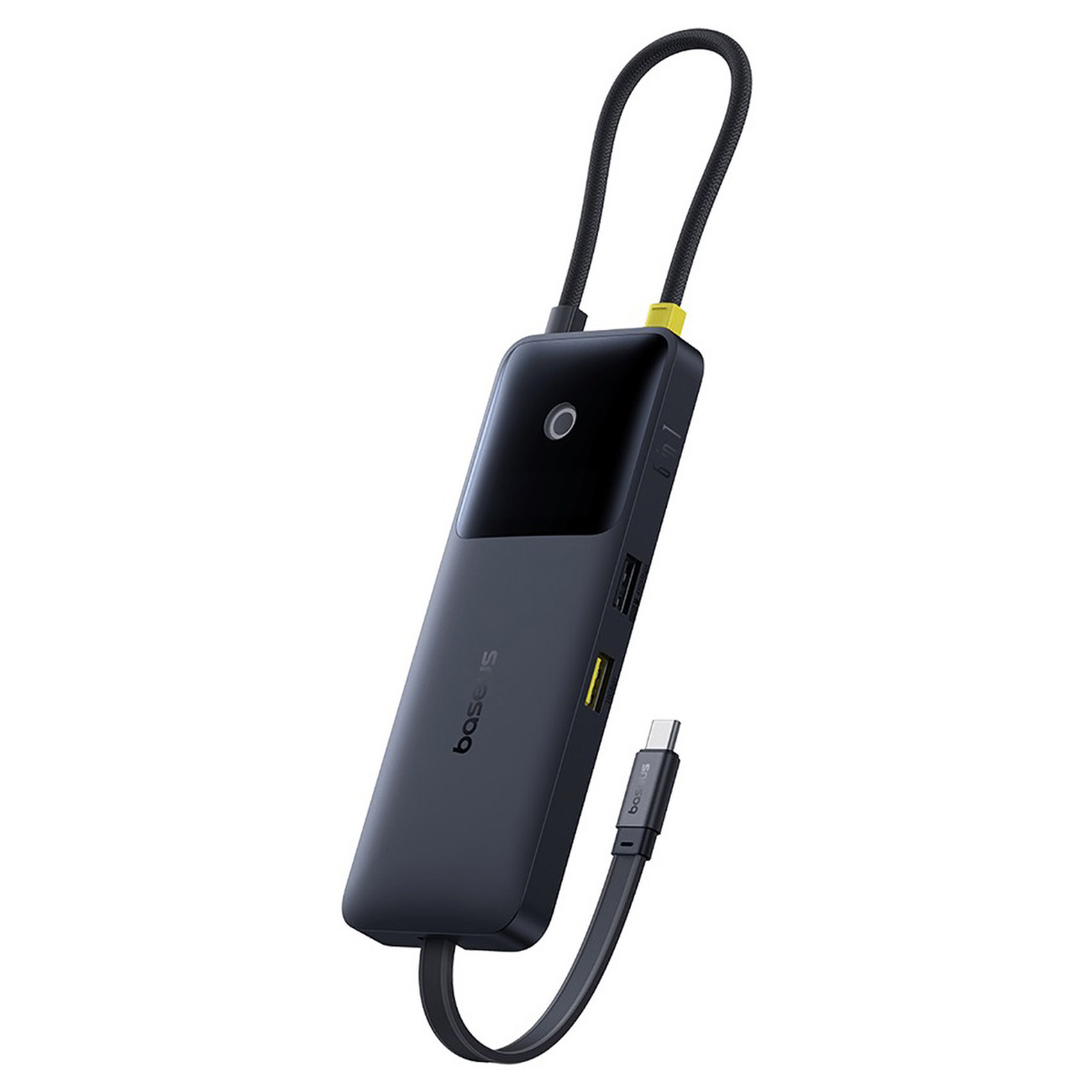 Baseus Multi-Port Adapter / 4 Type-C Ports & 2 USB Ports / With 2 Built-in Type-C Cables