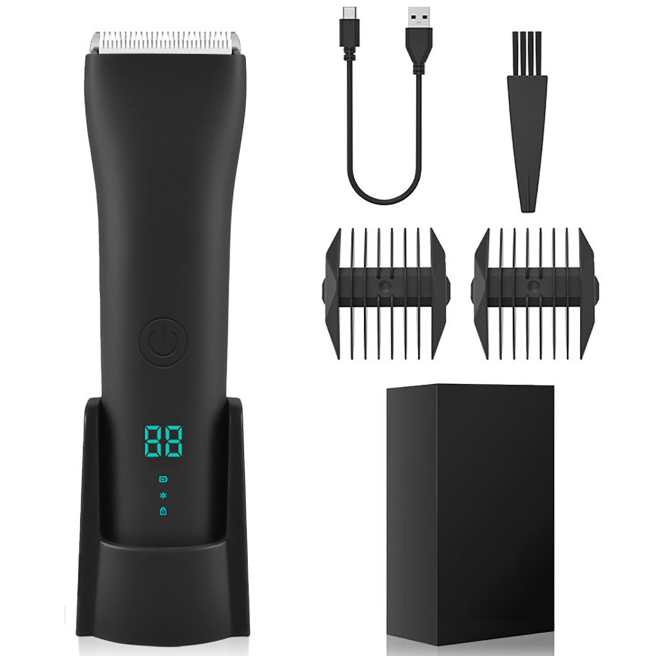 Electric Shaver / Waterproof / Battery Operated / LED Light / Practical Design