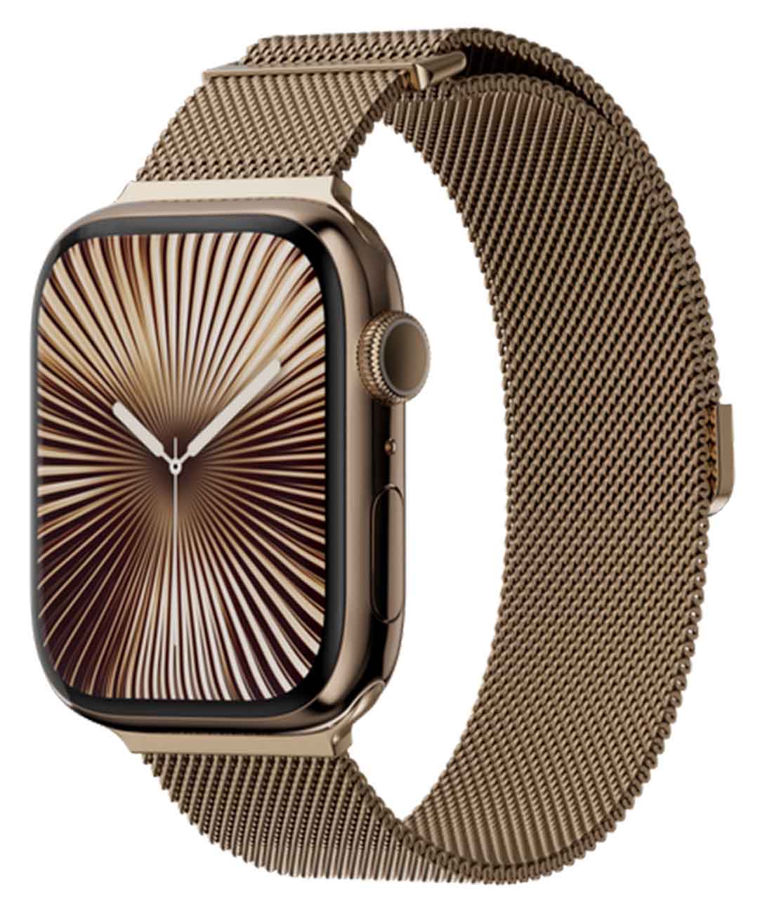 MagEasy Milanese Strap for Apple Watch / Size 40 / 41 / 42 / Elegant Design / Gold