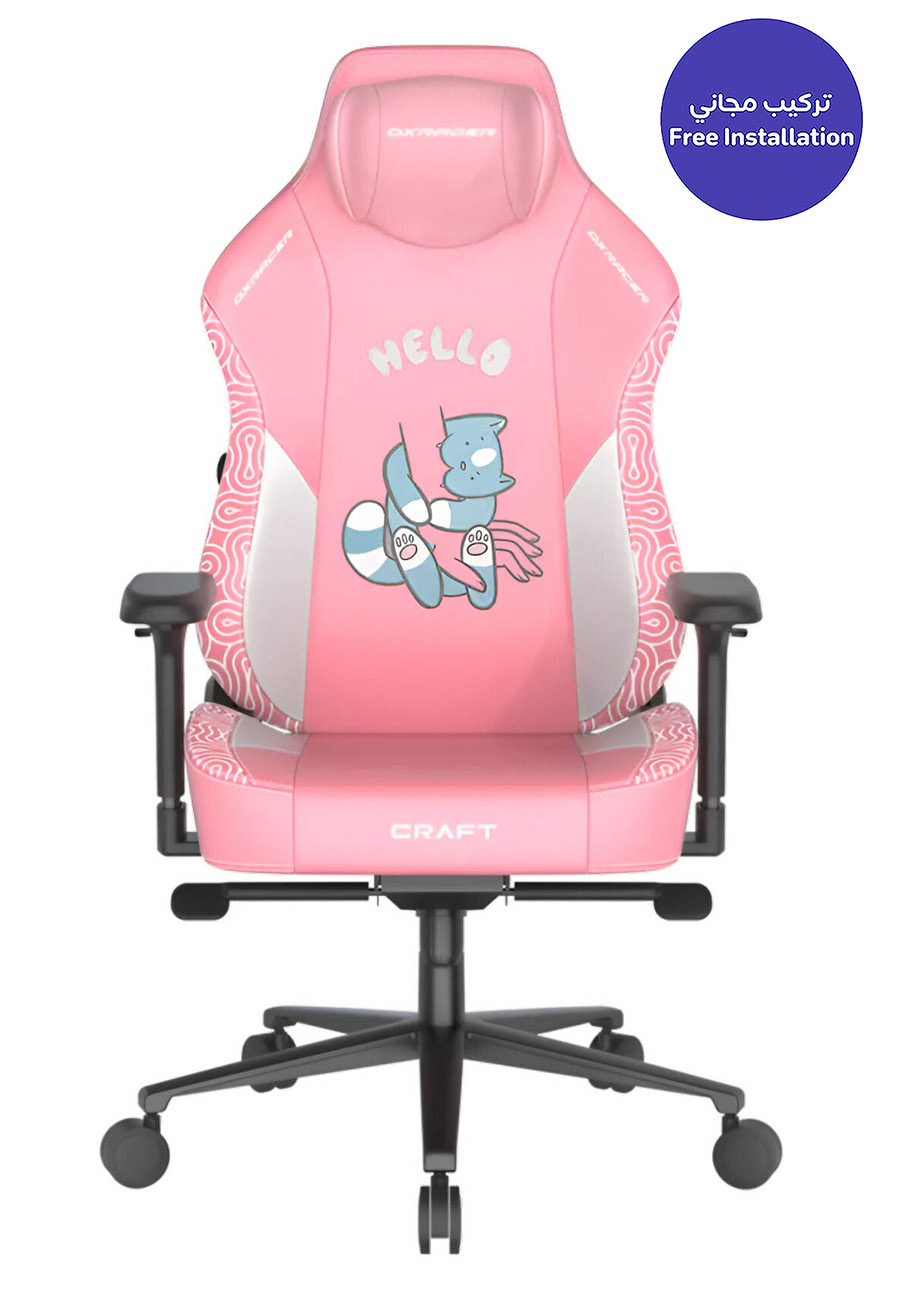 DXRacer CRAFT Series Gaming Chair / Leather / Ergonomic Comfort / Human Cat Design