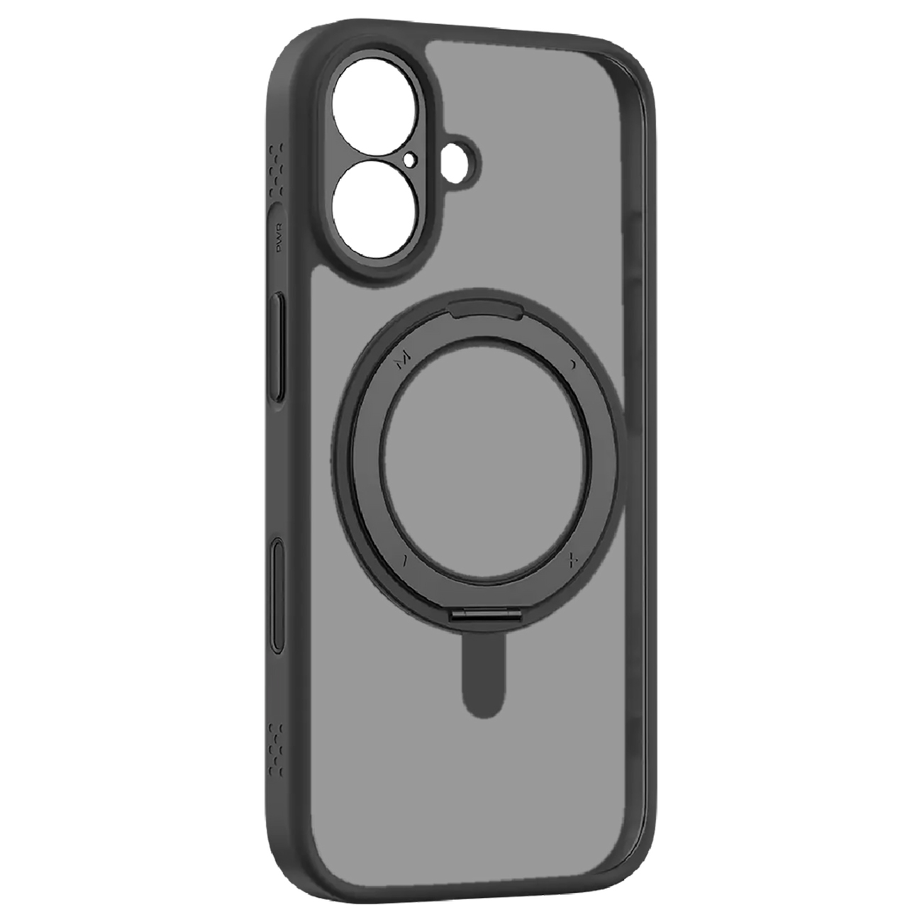 Momax FORM Roller Case for iPhone 17 / Built-in Grip / Supports MagSafe / Black