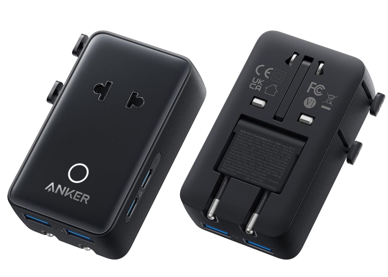 Anker Nano Travel Charger / 2 Type-C + 2 USB + AC Ports / Universal / 20W Power