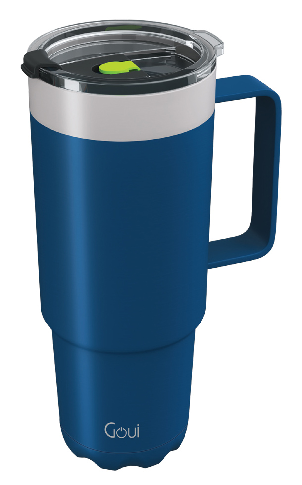 Goui Tumbler Thermal Cup / 600ML / Maintains Cold & Hot Temperatures / Midnight Blue