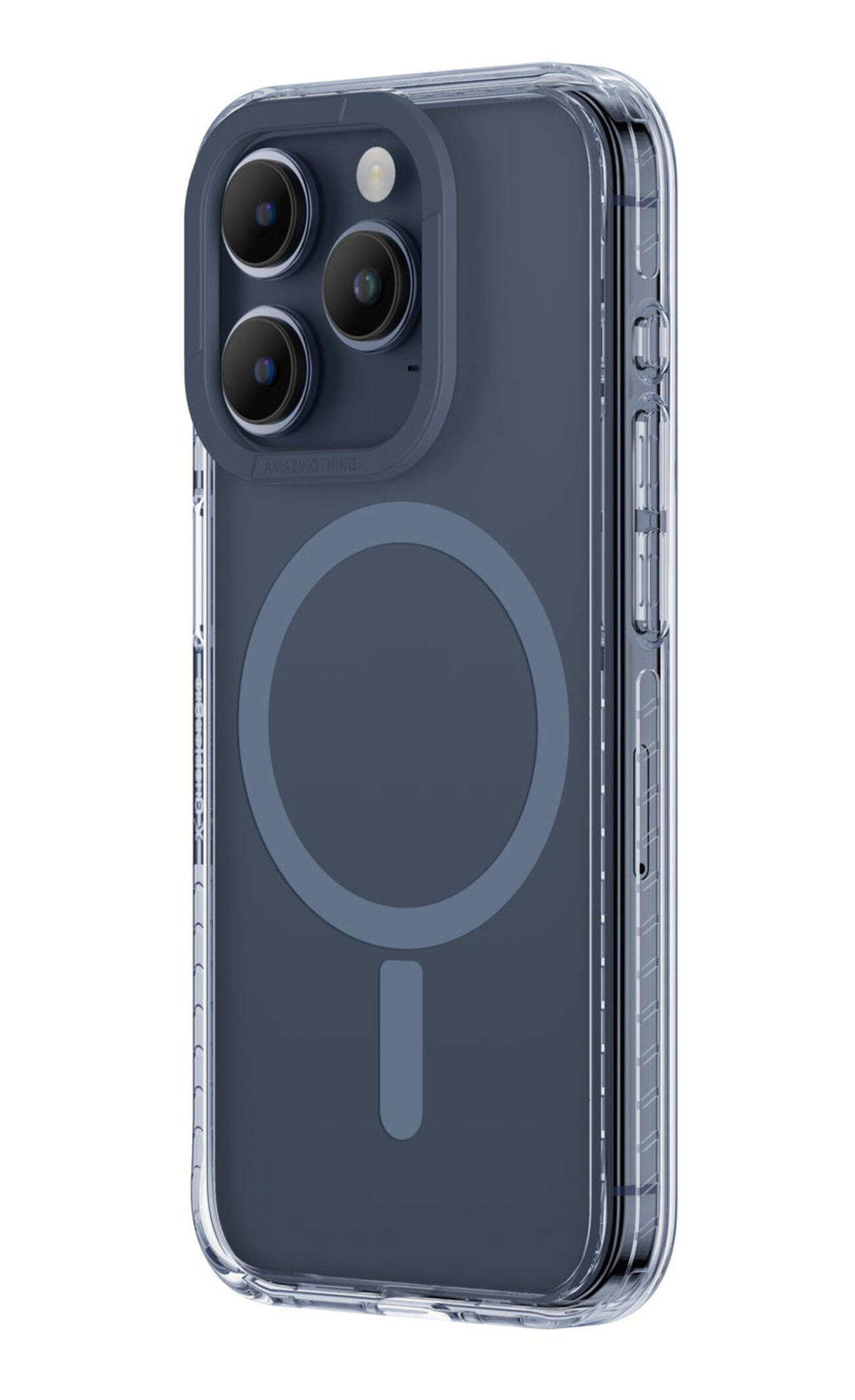 AmazingThing Titan Pro Case for iPhone 15 Pro / Supports MagSafe / Drop-resistant / Blue