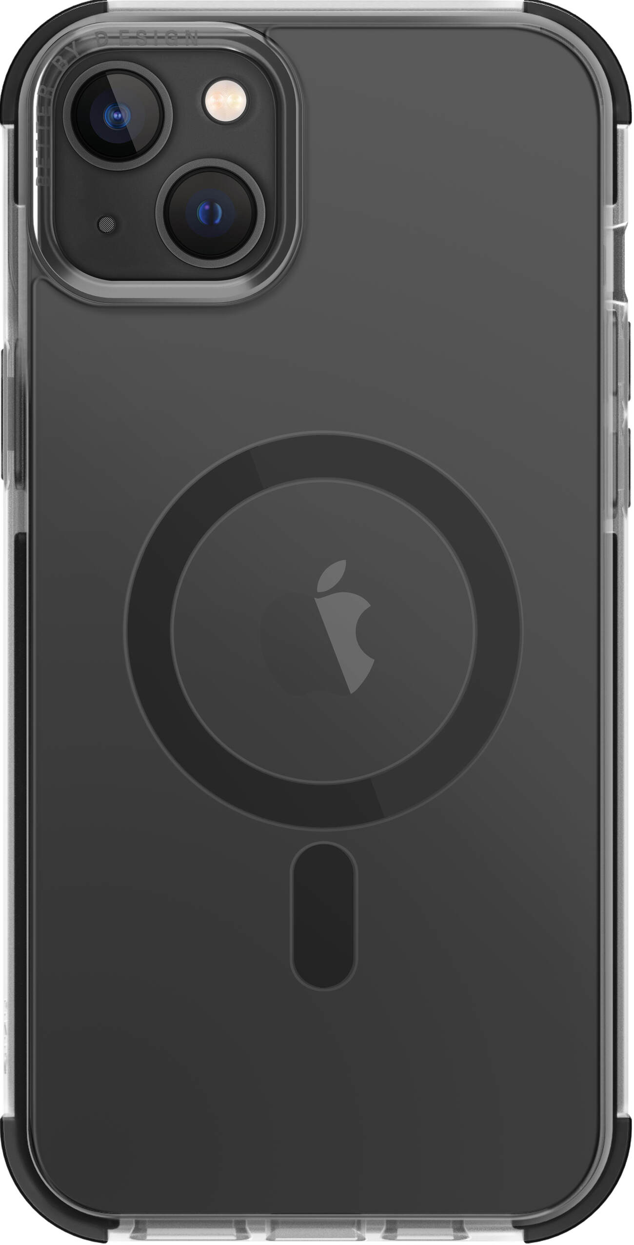 UNIQ Combat iPhone 14 Plus Case / Anti Shock / Support MagSafe / Charcoal Clear