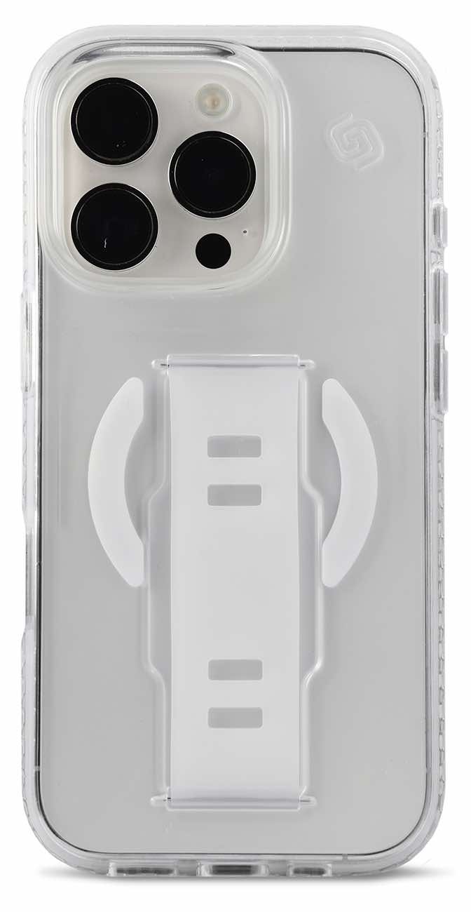 Grip2u Case for iPhone 16 Pro / Built-in Grip / MagSafe / Slim Edition / Clear