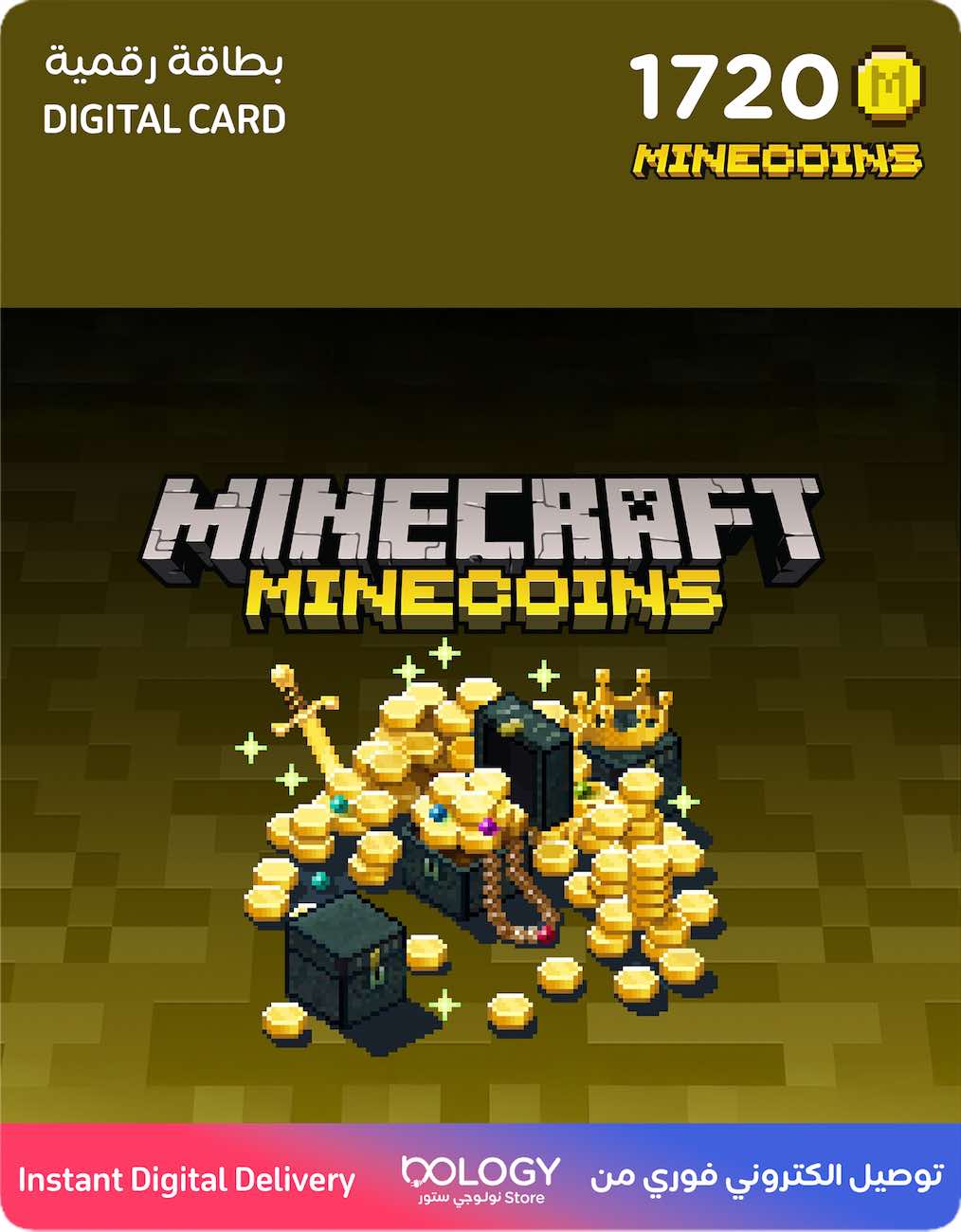Minecraft Minecoins Pack / 1720 Coins / Digital Card