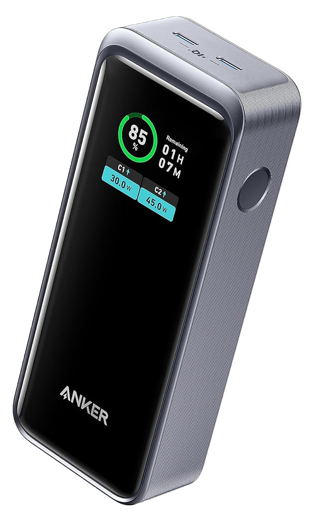 Anker PowerCore Prime Power Bank 12000 mAh / 2 Type-C Ports / Built-in Display / 130W