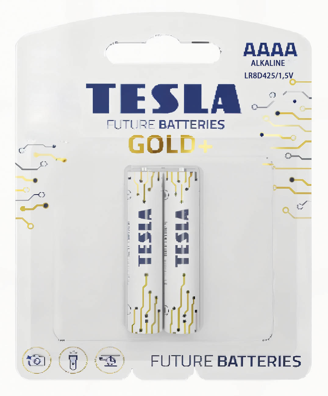 TESLA Gold+ AAAA Batteries / Pack of 2