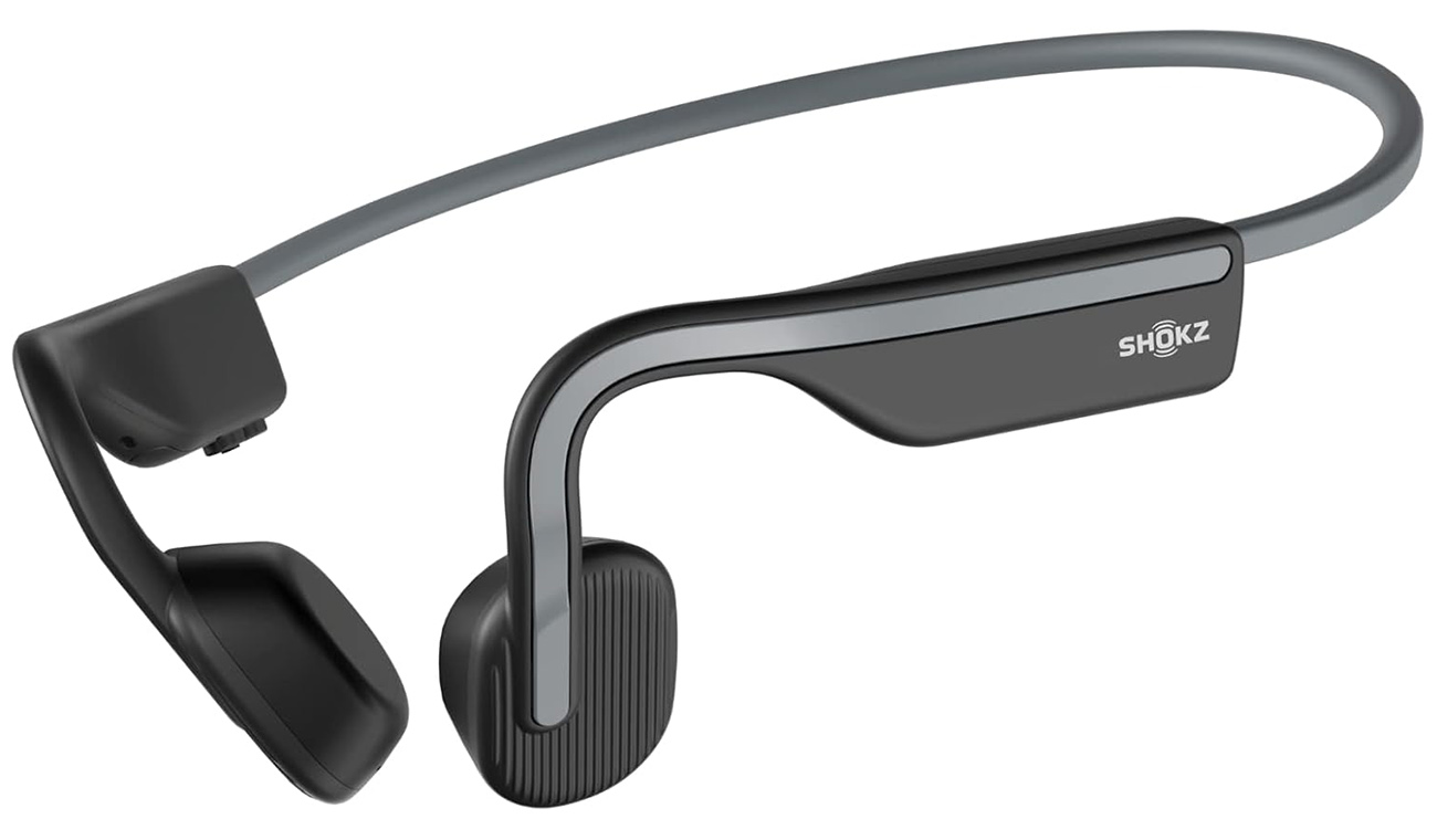 Shokz OpenMove Sports Headphones / Wireless / Water-Resistant / Sleek & Practical Design / Grey