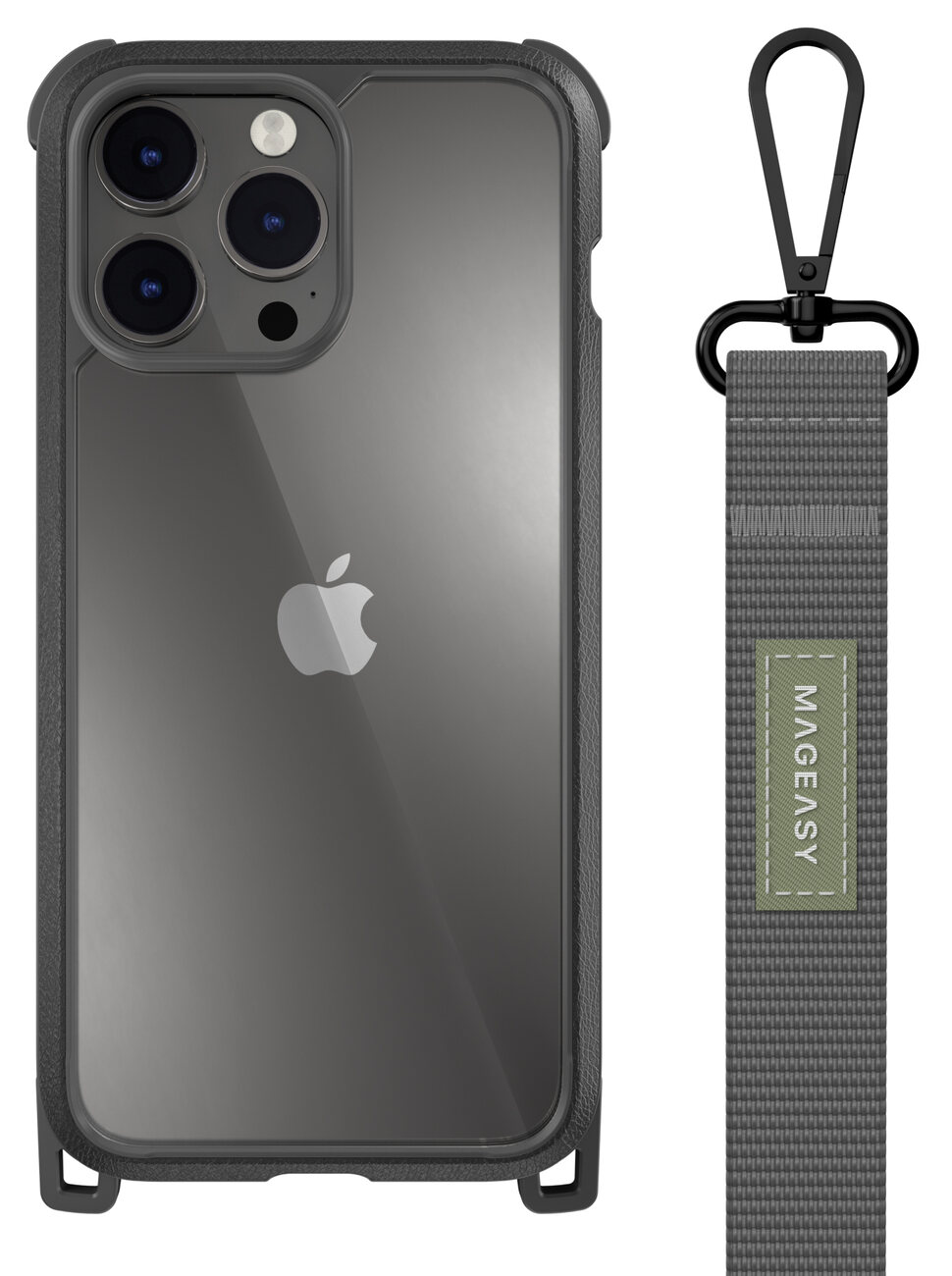 Mageasy ODYSSEY+ Rugged Case with Lanyard for iPhone 14 Pro