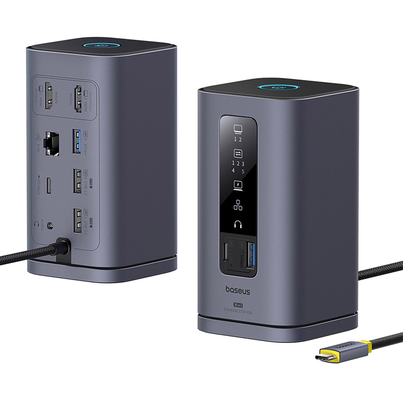 Baseus Spacemate Docking Station / 10 in 1 / Dual 4K Displays for Mac Devices / With Fast Charging