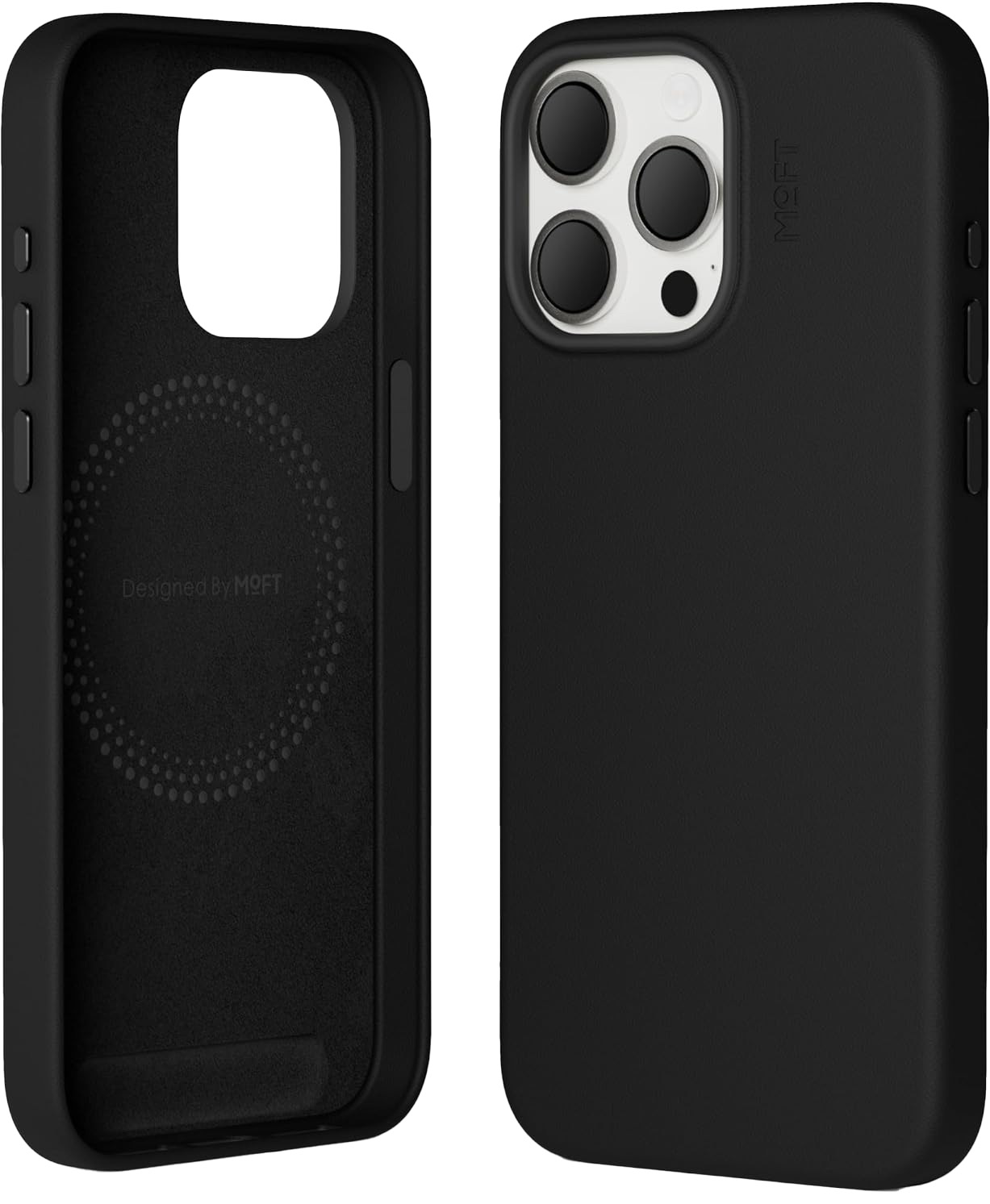 MOFT Snap Case for iPhone 15 Plus / Drop Resistant / Supports MagSafe / Jet Black