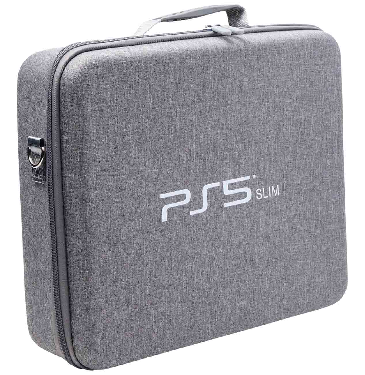 PlayStation 5 Slim Storage Bag / Drop & Scratch Resistant / Water-Resistant / With Handle / Grey
