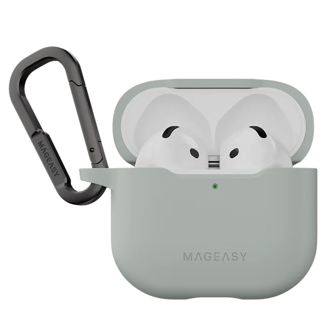 Mageasy Case for Apple AirPods 4 / Elegant Design / Drop Protection / Mirage Grey