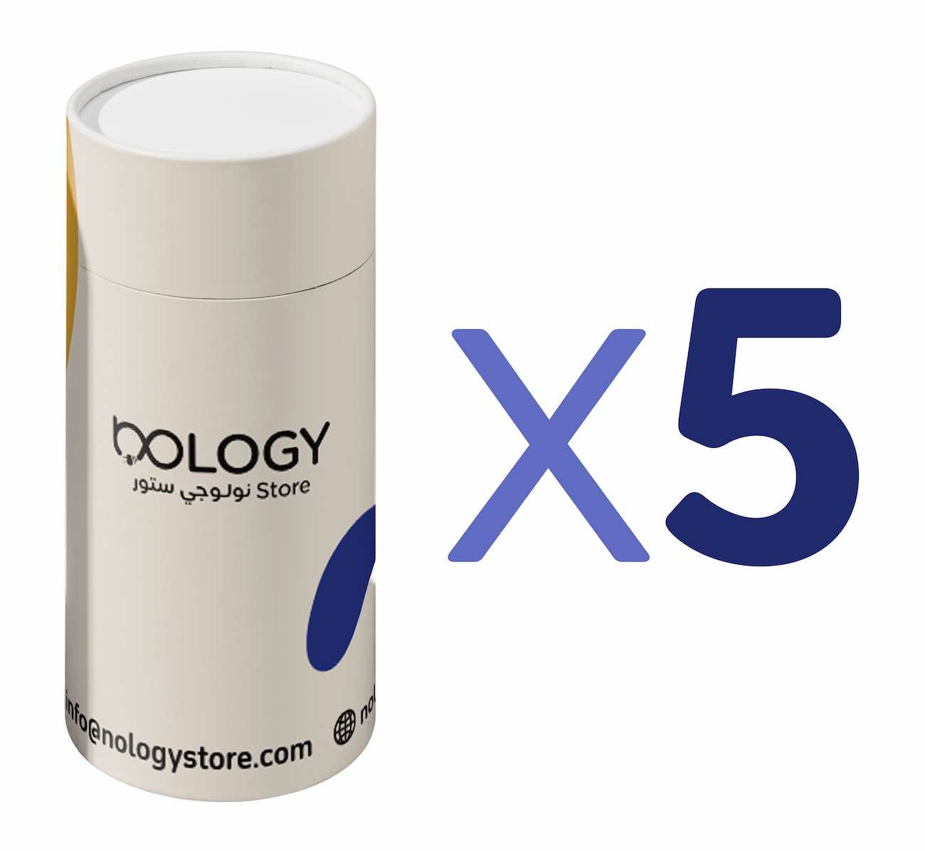 Nology Car Tissue Box / Fits in Cup Holder / 5 Boxes