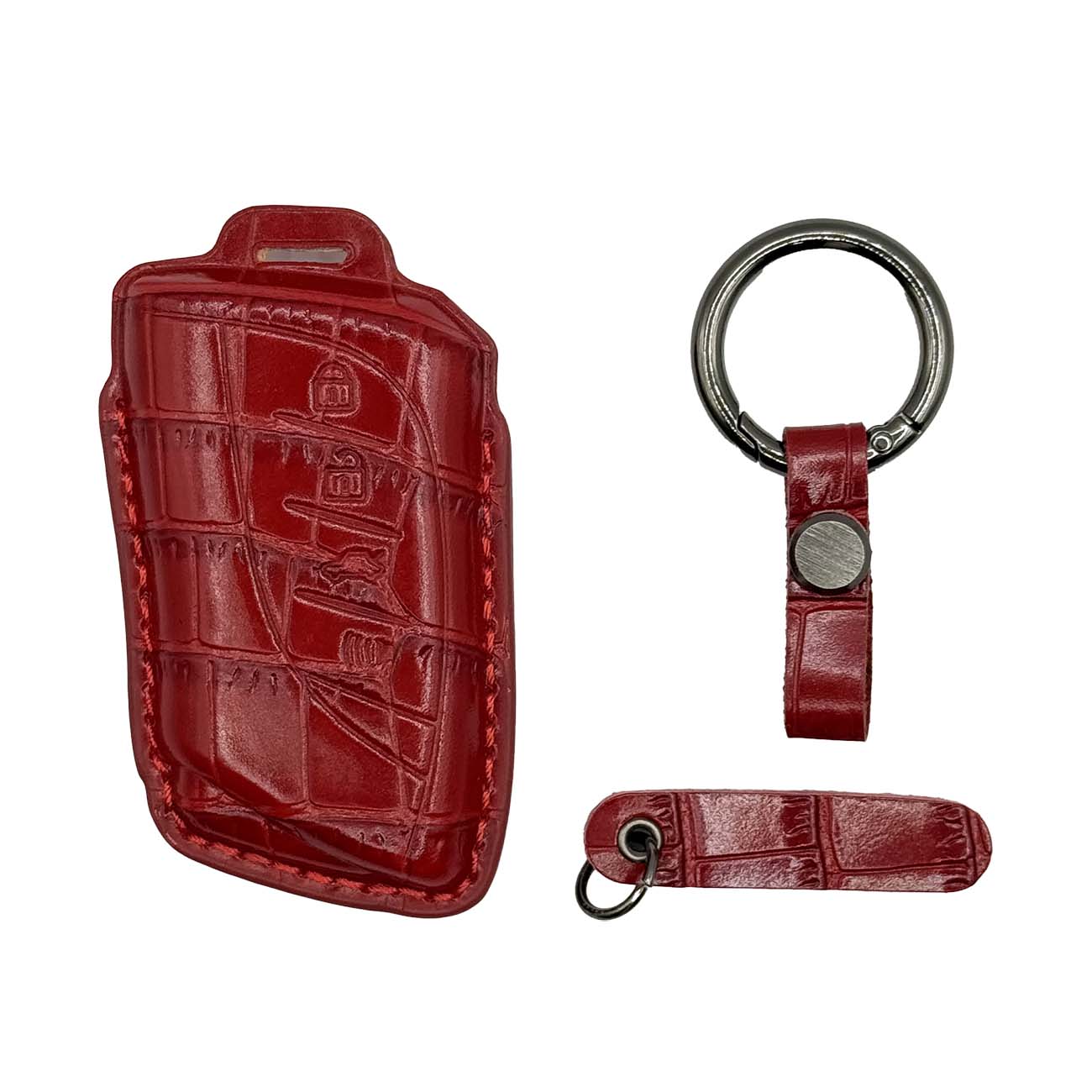 Clava Lexus LX Car Key Fob for 2022–2025 Models / Premium Leather / Red