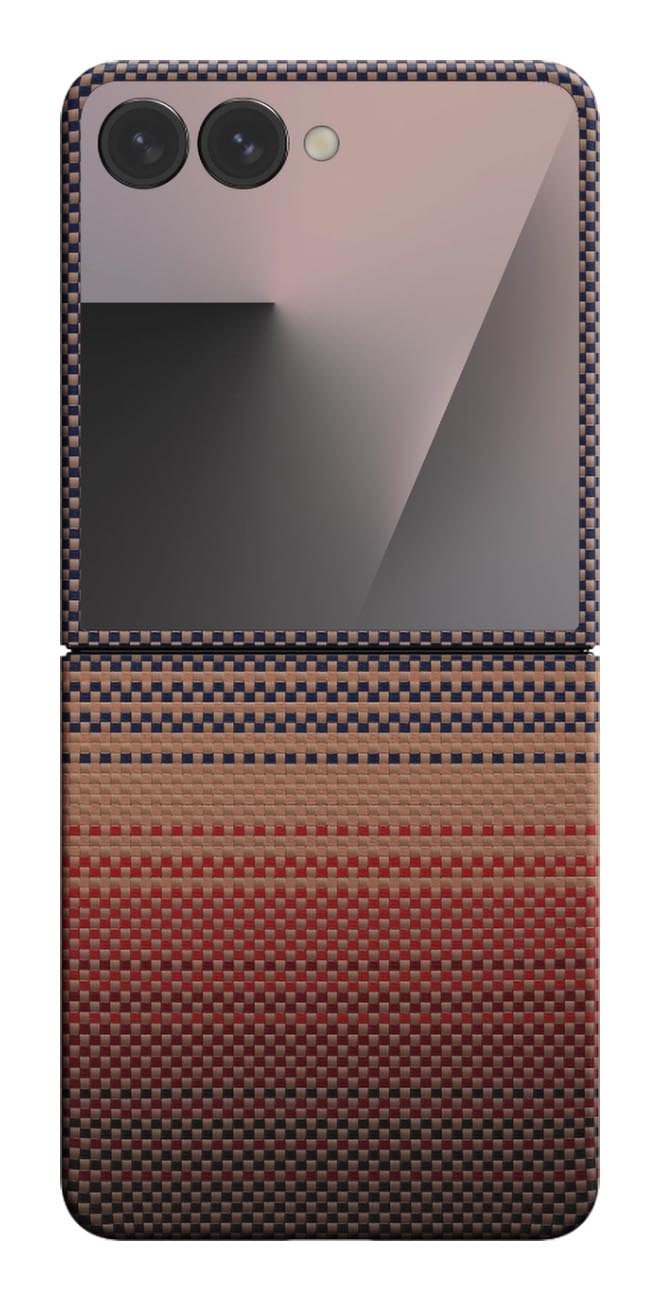 PITAKA Case for Samsung Galaxy Z Flip 7 / Supports MagSafe / Slim & Lightweight / Sunset