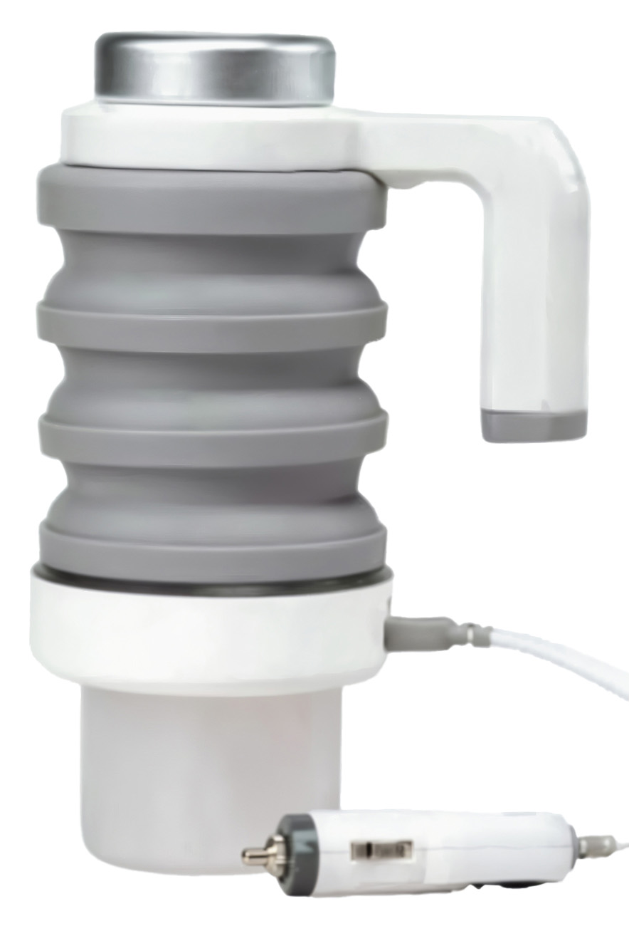 Green Car Electric Kettle / Foldable / 500ml Capacity