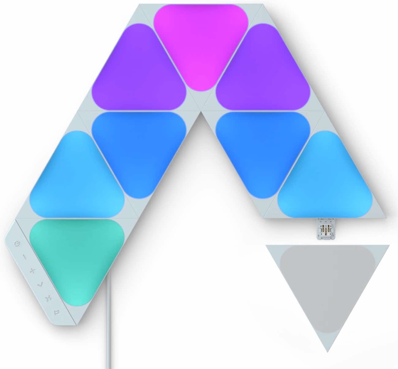 New Generation of Nanoleaf smart lights / Small Triangles / 9 Pieces / Mobile Control