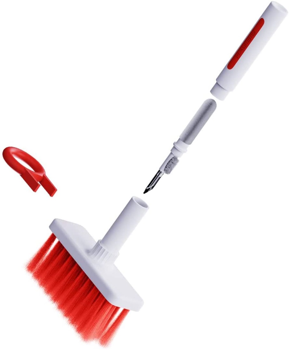 5 in 1 Cleaning Brush Kit / Perfect for Keyboards and Airpods / White