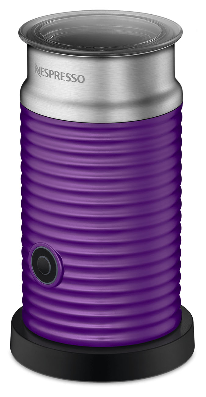 Nespresso Aeroccino3 Milk Frother / For Hot & Cold Froth / Purple