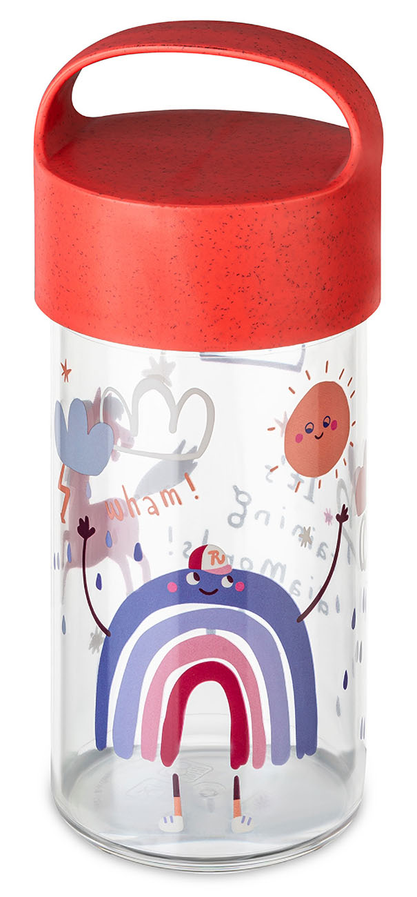 Koziol Dreams Kids Water Bottle / 500ml Capacity / Keeps Drinks Cold / Red