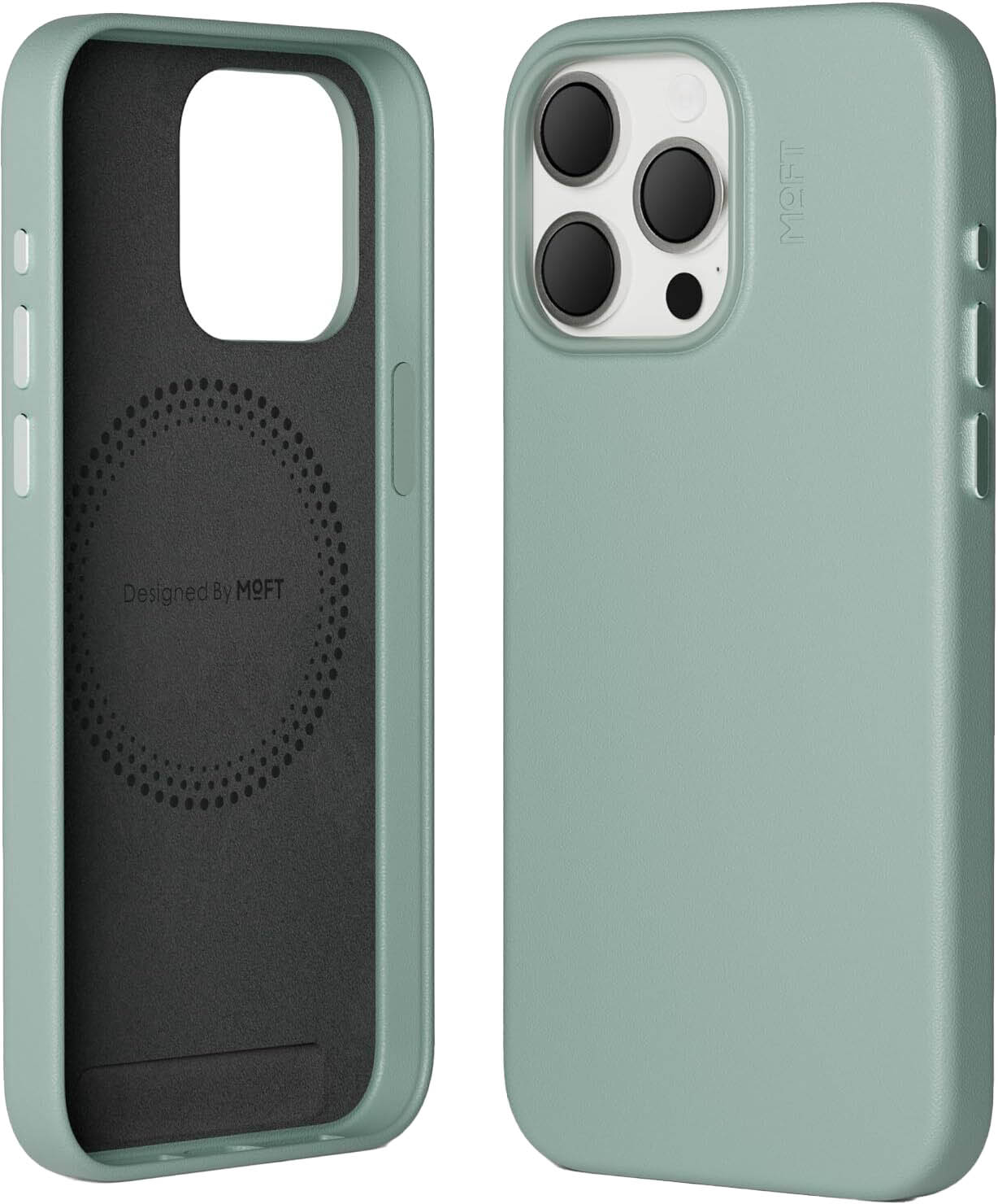 MOFT Snap Case for iPhone 15 / Drop Resistant / Supports MagSafe / Seafoam