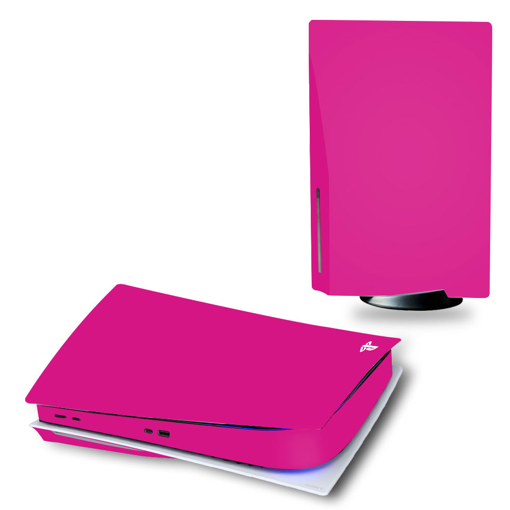Playstation 5 / PS5 Vinyl Skin / Deep Pink / Installation included
