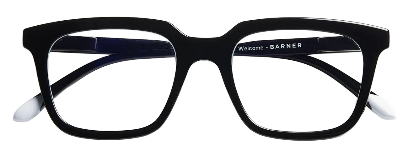 Barner Holly Glossy Glasses / Protects Eyes from Harmful Screen Rays / Black