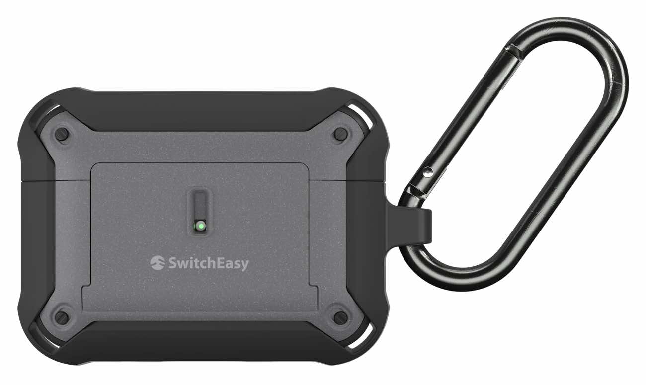 SwitchEasy Guardian Case for Apple AirPods Pro 2 / Drop-Resistant / Black & Gray