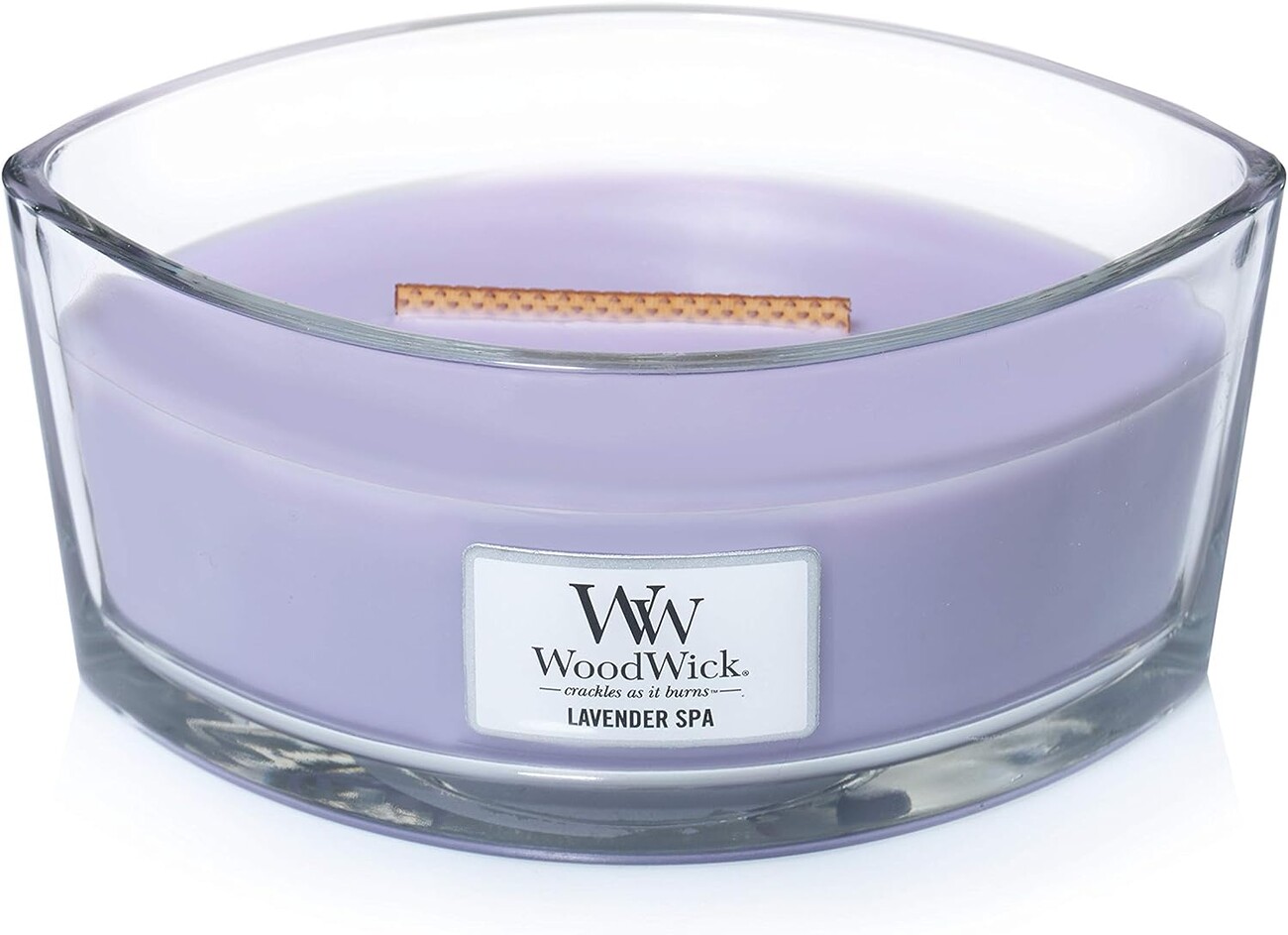 Woodwick scented candle / Lavender Spa / Large