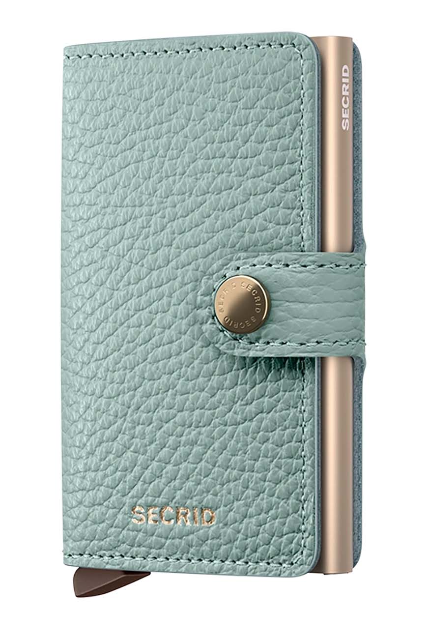 Secrid Miniwallet Card Holder / RFID Protection / Premium Leather / Elegant Design / Sea Green