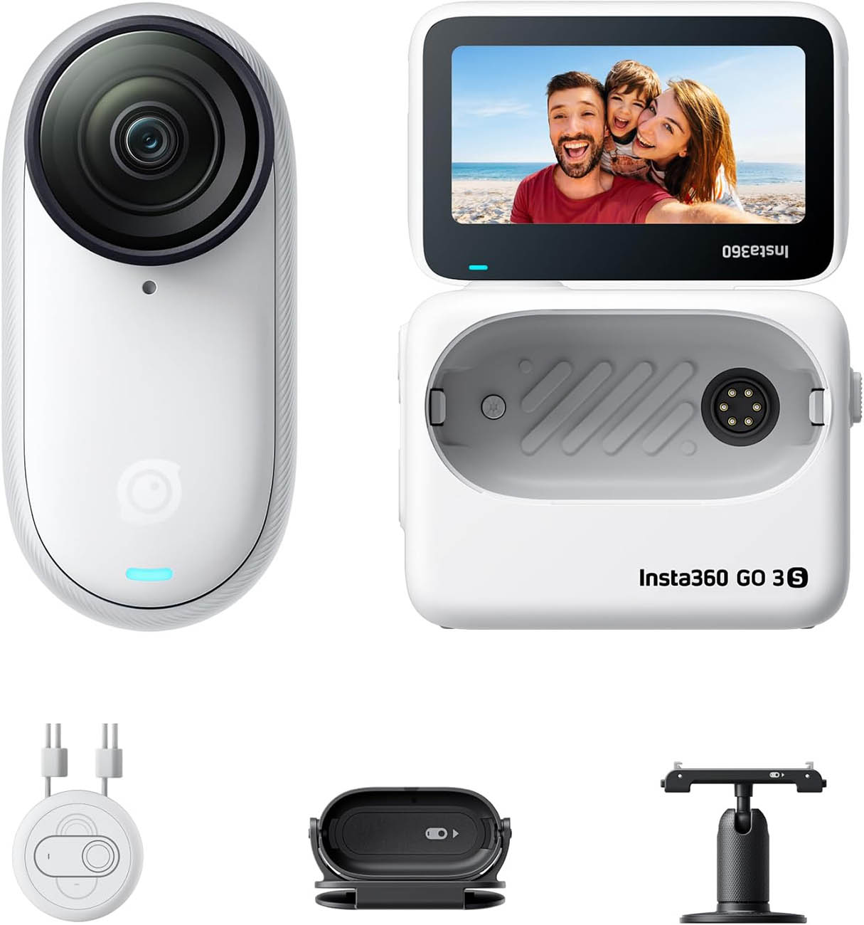 Insta360 GO 3S Action Camera / 4K Resolution / Waterproof / App Control / Compact Size