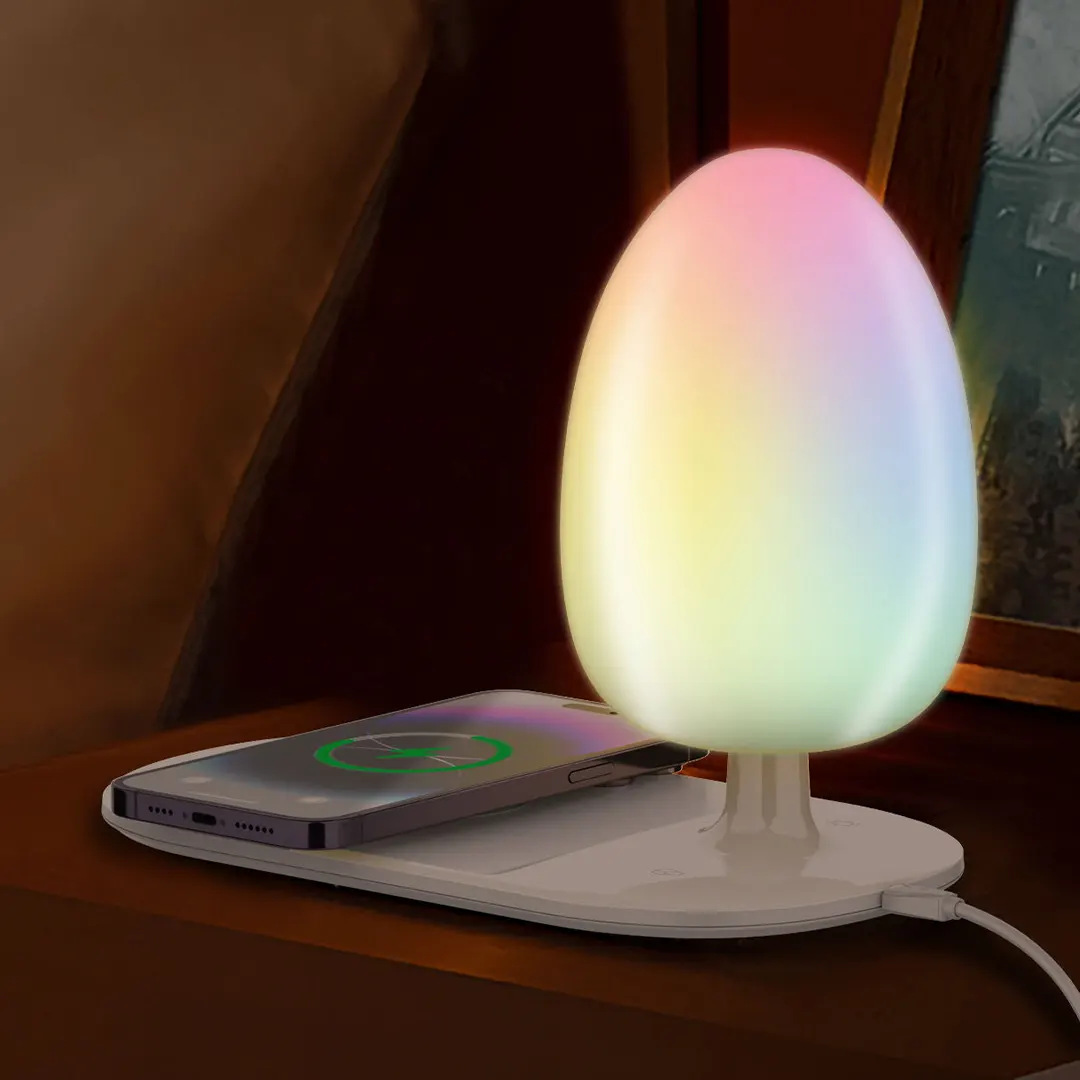 Ldnio LED Desk Lamp With Wireless Phone Charger / 15W Power / 4 Lighting Levels