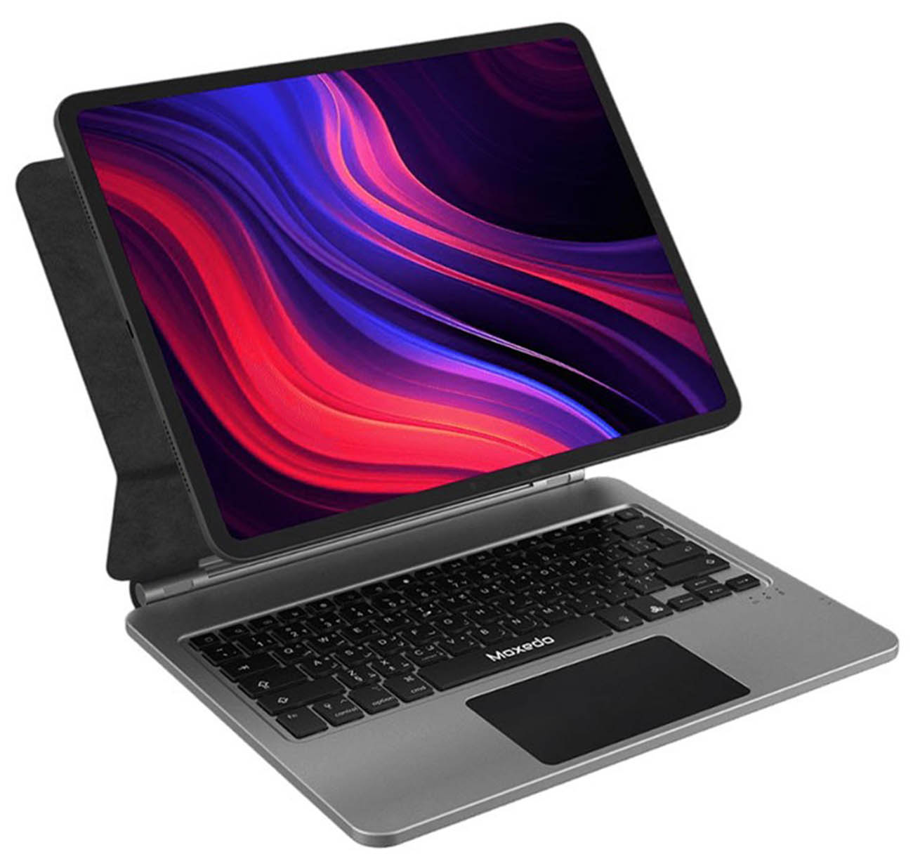 Moxedo Wireless Keyboard for iPad Air 13-inch 2024 / Built-in Backlight / Arabic & English