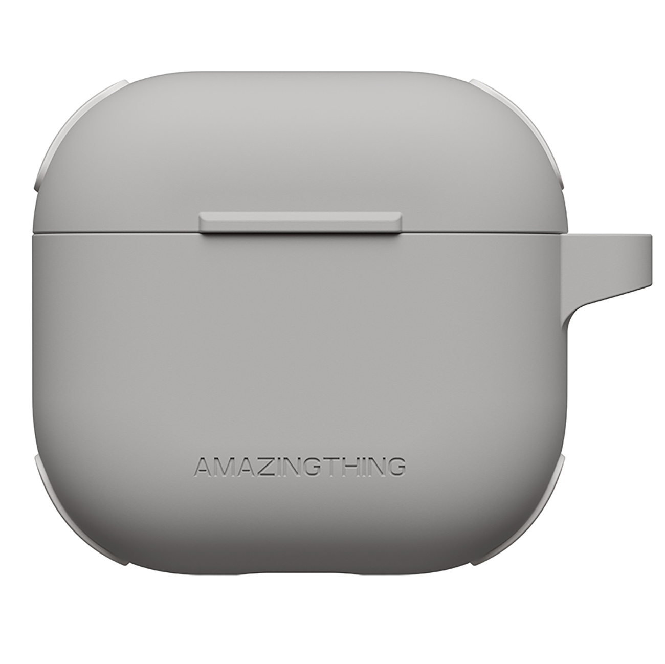 AmazingThing GripClip Case for Apple AirPods 4 / Elegant Design / Drop Protection / Grey