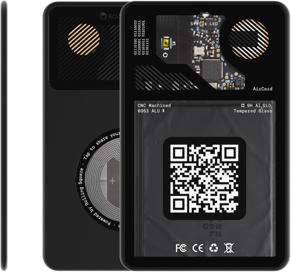 Rolling Square AirCard Wallet Tracking / Connects Via Bluetooth / Supports Apple Find My / Thin