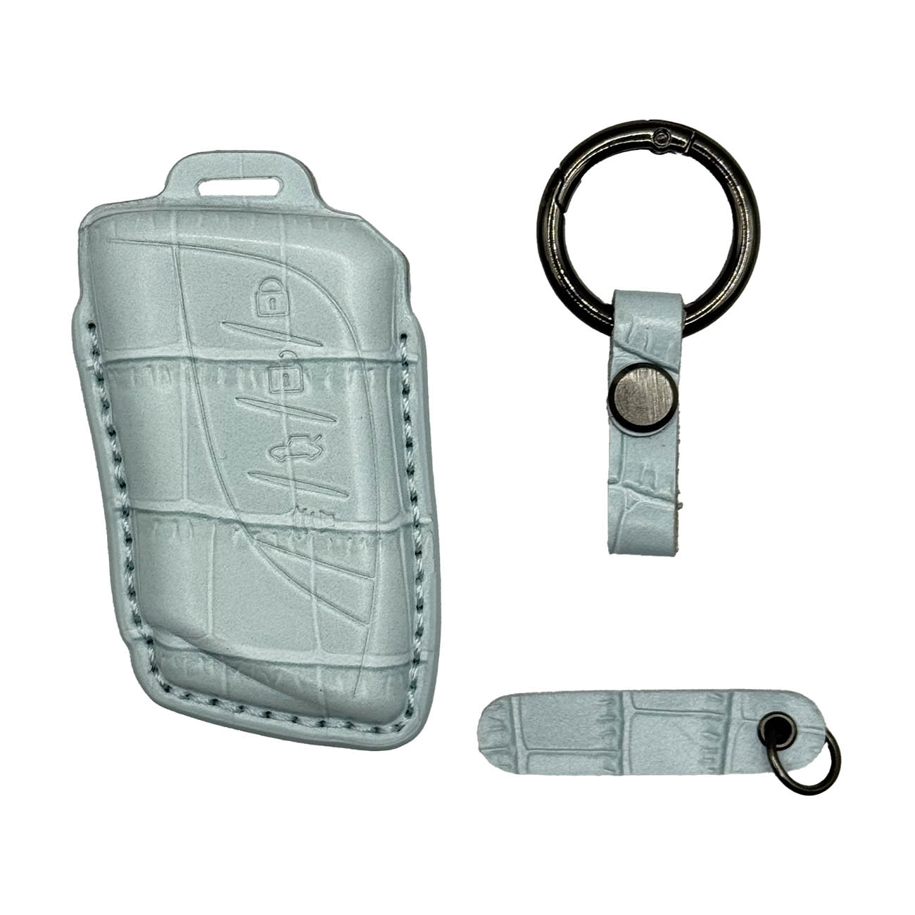 Clava Lexus LX Car Key Fob for 2022–2025 Models / Premium Leather / Blue