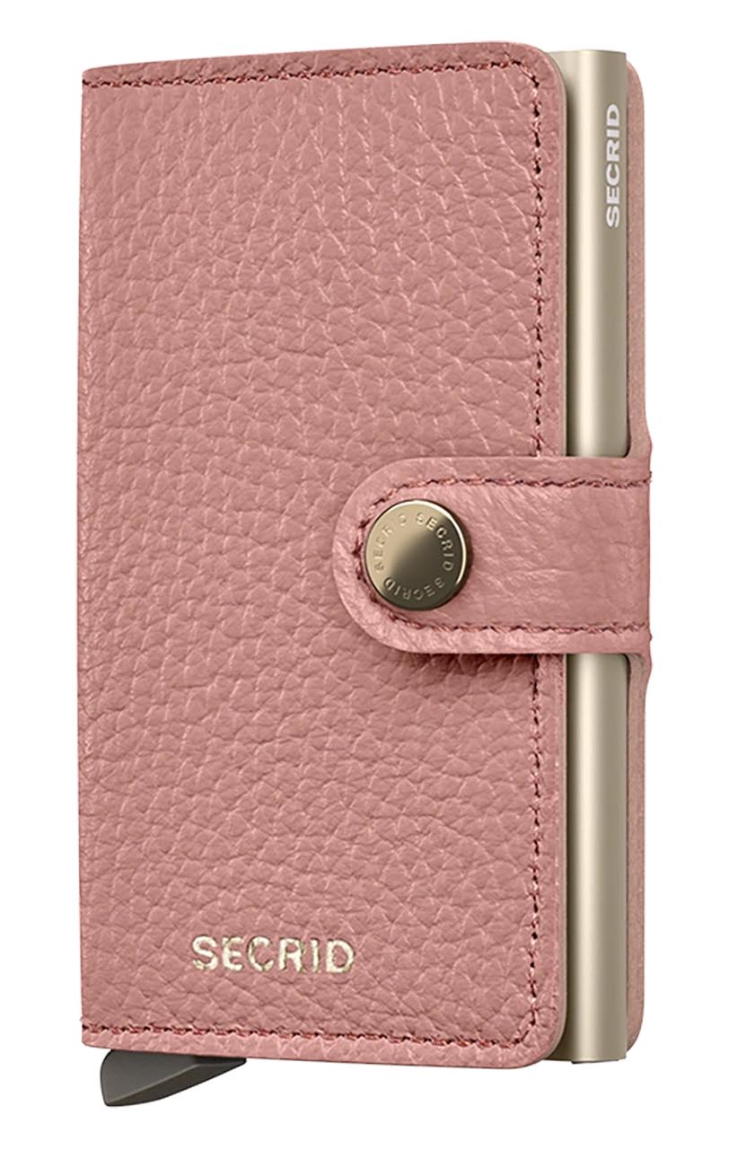 Secrid Miniwallet Card Holder / RFID Protection / Premium Leather / Elegant Design / Pink