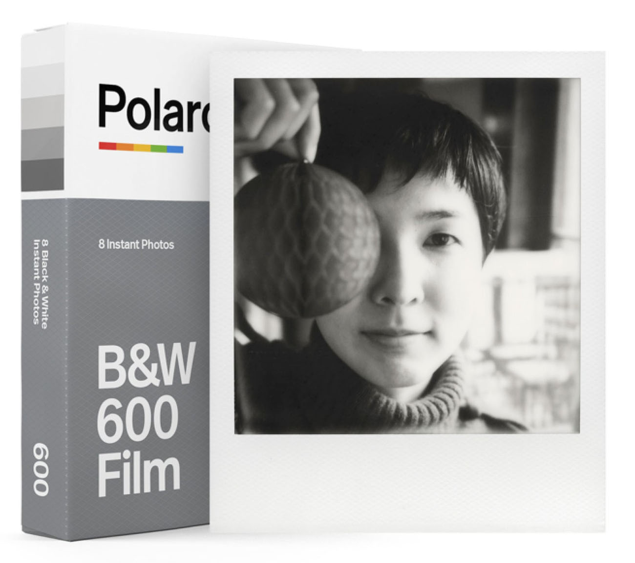 Polaroid B&W 600 Film Pack / Black & White Print / 8 Sheets / 4.2 x 3.5 inches