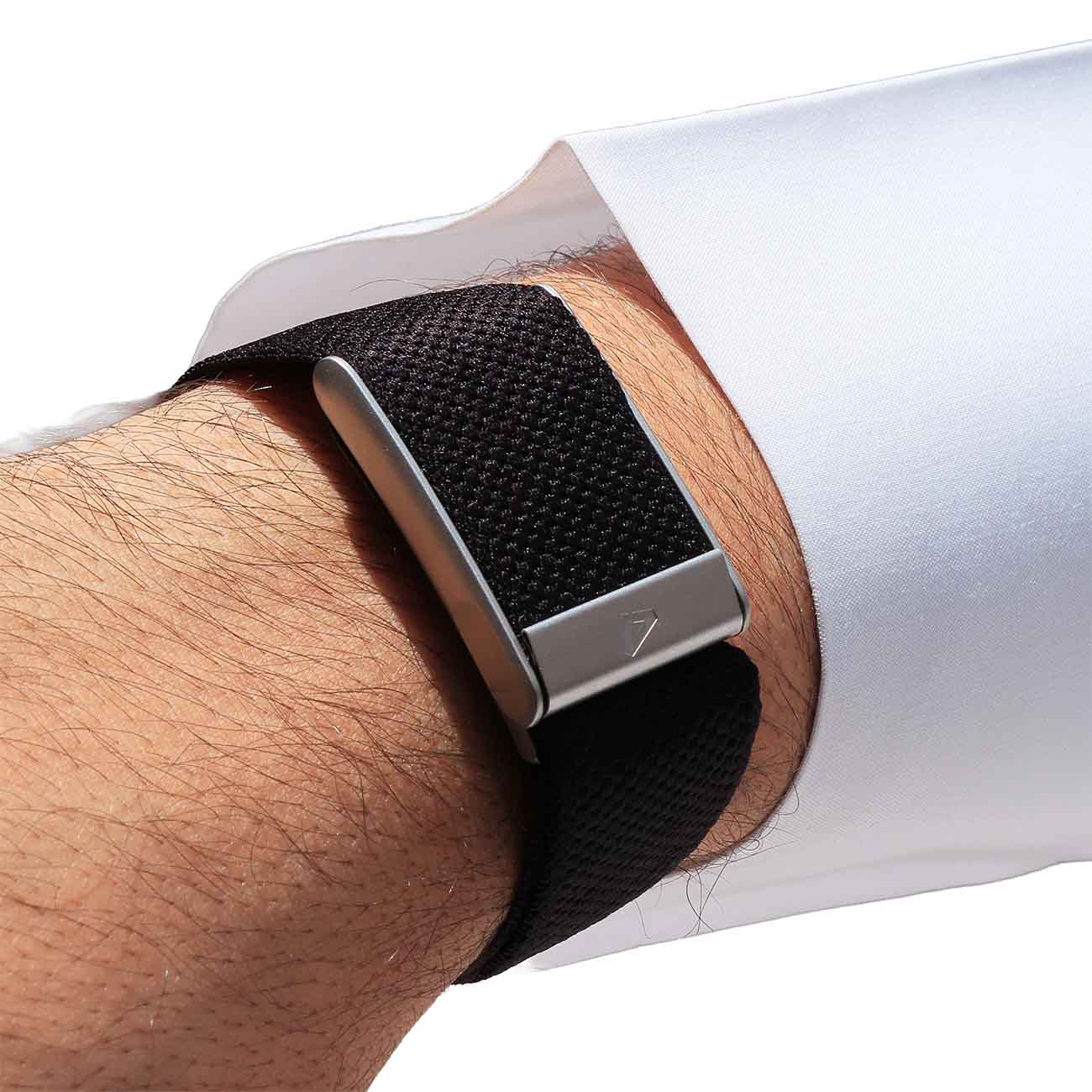 Dash Strap for Whoop 5 MG / Black with Matte Silver Frame