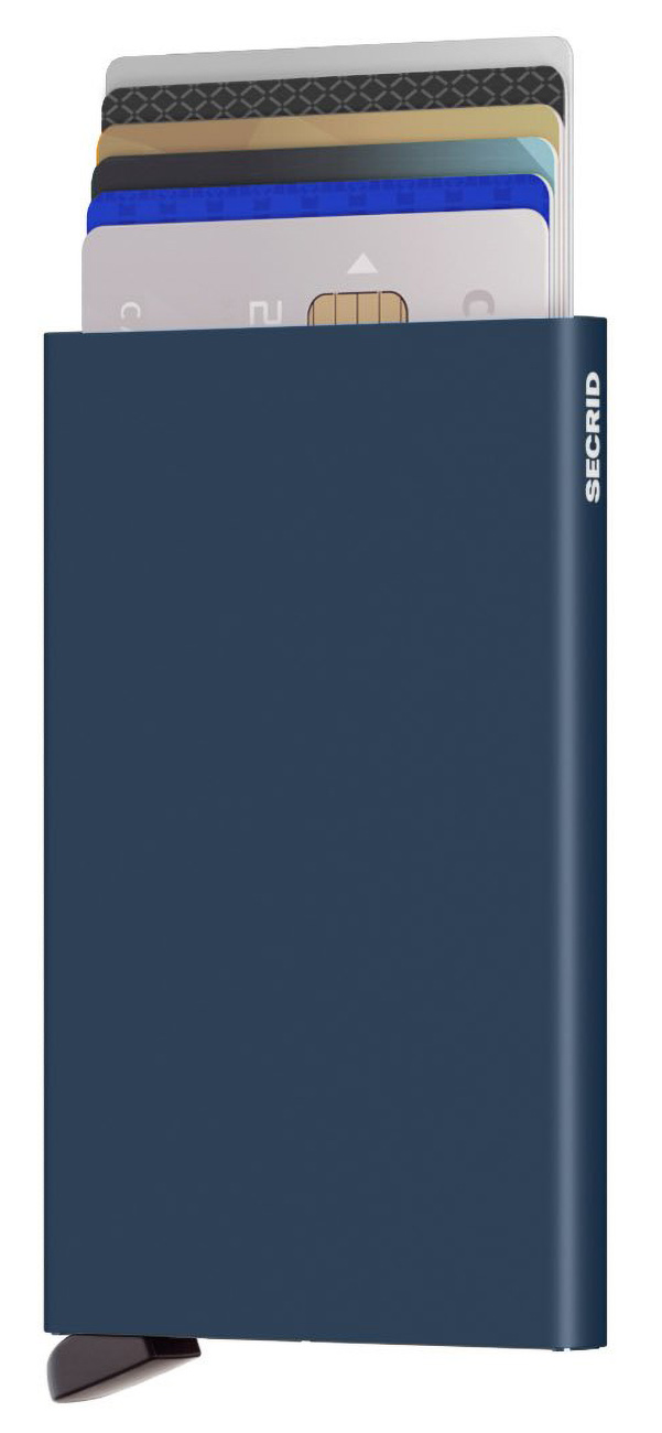 Secrid Card Holder Wallet / RFID Protection / Holds 4 to 6 Cards / Scratch-Resistant / Blue