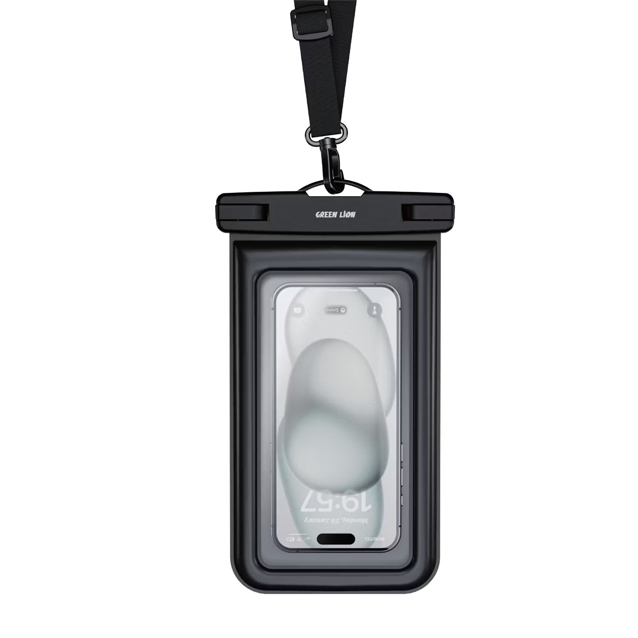 شنطة حماية للجوال ضد الماء من جرين / مع خيط علاق