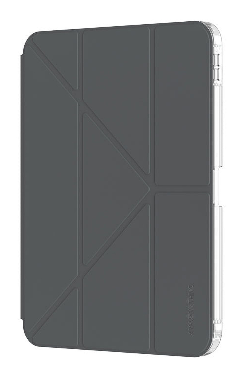 AmazingThing Y-Flex Case for iPad 11 inch A16 / Built-in Stand / Drop Protection / Charcoal