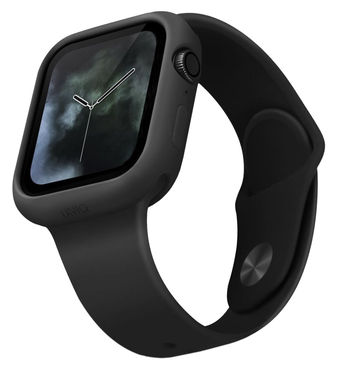 UNIQ Lino Case for Apple Watch / Size 44 / Soft Silicone / Drop Protection / Black