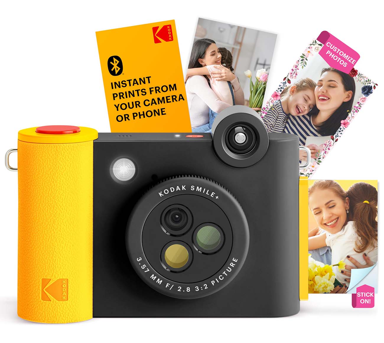 Kodak Smile Plus Instant Camera / Camera + Printer / Phone Control / 2x3 inch Paper / Black