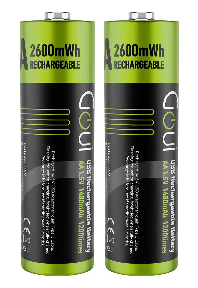 Goui Rechargeable AA Batteries / Pack of 2
