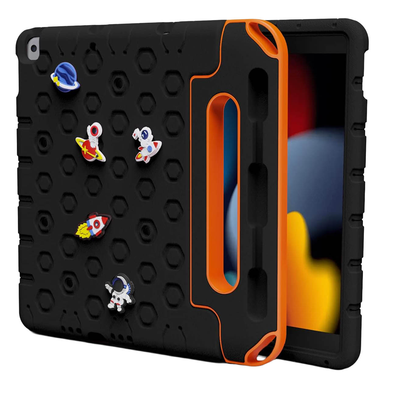 Moxedo Kids Case for iPad 10.2 inch 9th Gen / Apple Pencil Holder / Drop Protection / Black