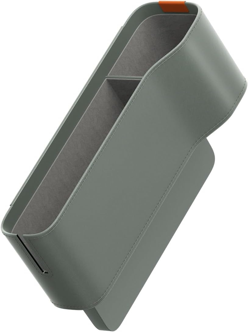 Car Organizer / With Cup Holder / Fits between Seats / Frosted Gray